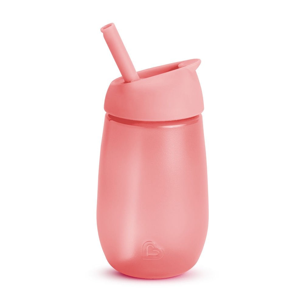 Munchkin Simple Clean Yıkanabilir  Pipetli Alıştırma Bardağı | 296 ml | 12 Ay+ | Pembe| BPA İçermez