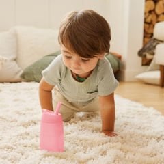 Munchkin Simple Clean Yıkanabilir  Pipetli Alıştırma Bardağı | 296 ml | 12 Ay+ | Pembe| BPA İçermez