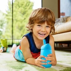 Munchkin Simple Clean Yıkanabilir  Pipetli Alıştırma Bardağı | 296 ml | 12 Ay+ | Mavi | BPA İçermez