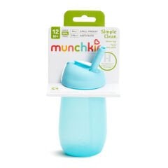 Munchkin Simple Clean Yıkanabilir  Pipetli Alıştırma Bardağı | 296 ml | 12 Ay+ | Mavi | BPA İçermez