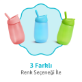 Munchkin Simple Clean Yıkanabilir  Pipetli Alıştırma Bardağı | 296 ml | 12 Ay+ | Mavi | BPA İçermez