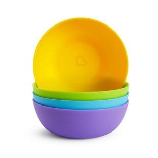 Munchkin Bebek Beslenme Kaseleri | 4 Adet | 6 Ay+ | Renkli | BPA İçermez