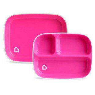 Munckin Splash! 5'li Bebek Beslenme Takımı, Pembe