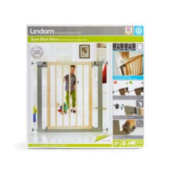 Munchkin Designer Kolay Kapanabilir Bebek Güvenlik Kapısı, 76cm-82cm, Bej/Gri