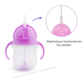 Munchkin Tıklama Kilitli  Uçlu Pipetli Alıştırma Bardağı,  6ay+207ml Mor