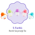 Munchkin Tıklama Kilitli  Uçlu Pipetli Alıştırma Bardağı,  6ay+207ml Mor