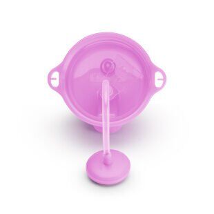 Munchkin Tıklama Kilitli Uçlu Pipetli Alıştırma Bardağı, 12ay+, 296ml, Mor, 1 Adet