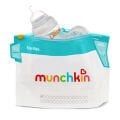 Munchkin Mikrodalga Sterilizatör Torbaları – 6’lı Set, 20×35,5 cm, Tekrar Kullanılabilir