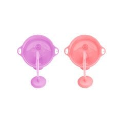 Munchkin Tıklama Kilitli  Uçlu Alıştırma Bardağı,12AY+, 296ML,Mor, Pembe