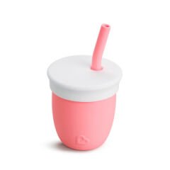 Munchkin Silikon Pipetli Eğitim Bardağı 118  ml 6ay+ Mercan