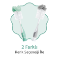 Munchkin Bristle Sünger Uçlu Biberon, Bardak ve Şişe Temizleme Fırçası | 1 Adet | Vakumlu Taban | Yeşil