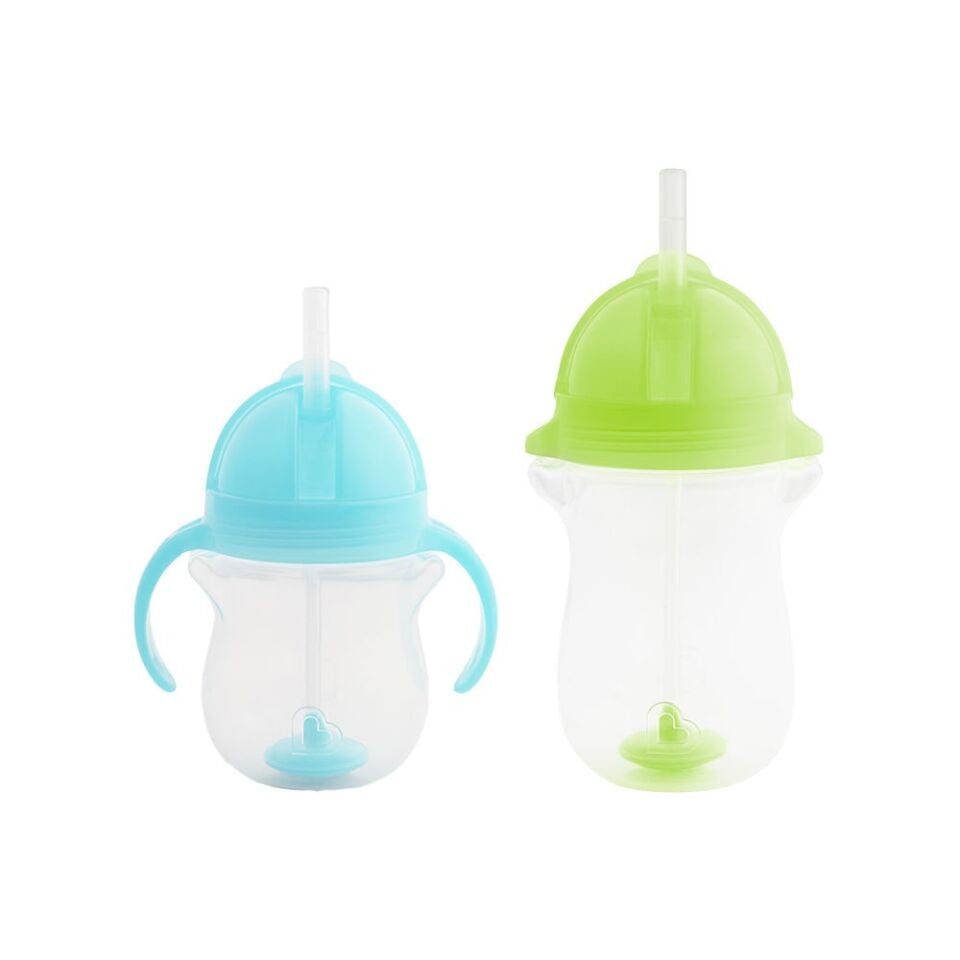 Munchkin Tıklama Kilitli Uçlu Alıştırma Bardağı Mavi 296 ml 12 ay+ Click Lock pipetli dökülmeyen bebek bardağı