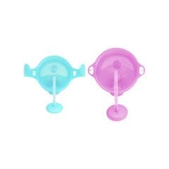 Munchkin Tıklama Kilitli Uçlu Pipetli Alıştırma Bardağı 6ay+ 207 ml Mavi  ve 12ay+ 296 ml Mor