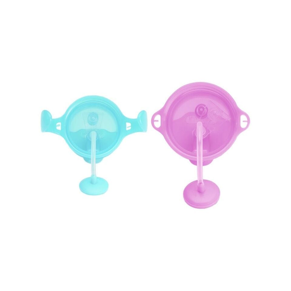 Munchkin Tıklama Kilitli Uçlu Pipetli Alıştırma Bardağı 6ay+ 207 ml Mavi  ve 12ay+ 296 ml Mor