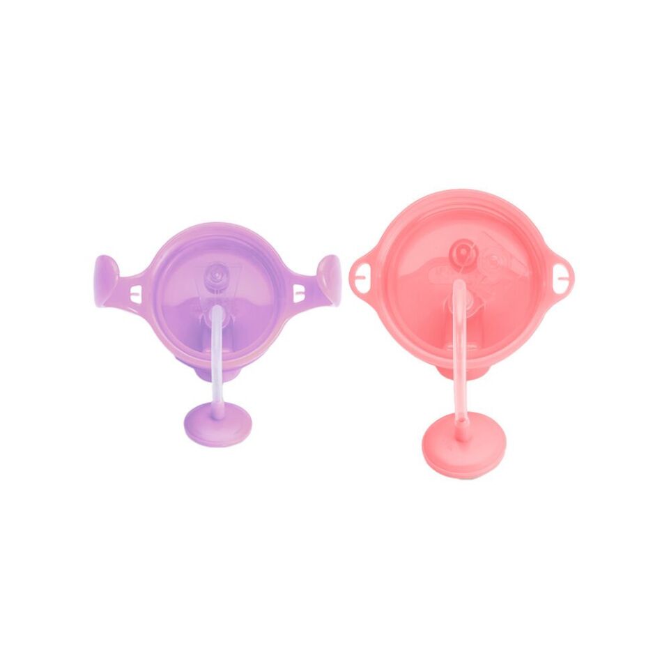 Munchkin Tıklama Kilitli Uçlu Pipetli Alıştırma Bardağı 6ay+ 207 ml Mor   ve 12ay+ 296 ml Pembe