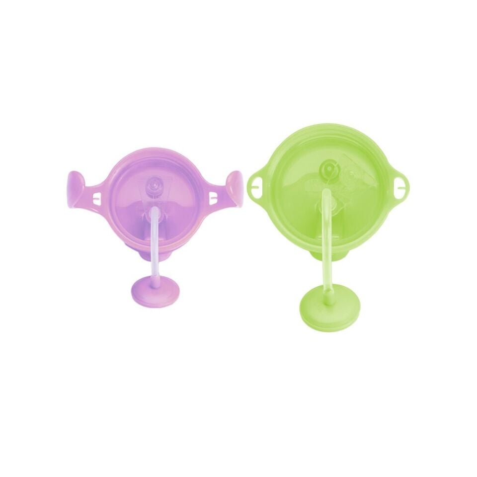 Munchkin Tıklama Kilitli Uçlu Pipetli  Alıştırma Bardağı 6ay+ 207 ml Mor   ve 12ay+ 296 ml Yeşil