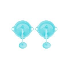 Munchkin Tıklama Kilitli Uçlu Pipetli Alıştırma Bardağı 12ay+ 296 ml, Mavi&Mavi 2li paket