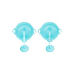 Munchkin Tıklama Kilitli Uçlu Pipetli Alıştırma Bardağı 12ay+ 296 ml, Mavi&Mavi 2li paket