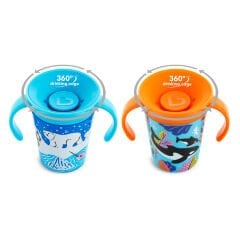 Mucize 360° Wildlove Alıştırma Bardağı 177 ml 6+ ay, Balina&Ayı 2li Paket