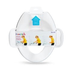 Munchkin Sturdy Portatif Çocuk Lazımlık & Klozet Adaptörü | Tutma Kulplu, Kaymaz Taban, Kolay Saklama – Beyaz