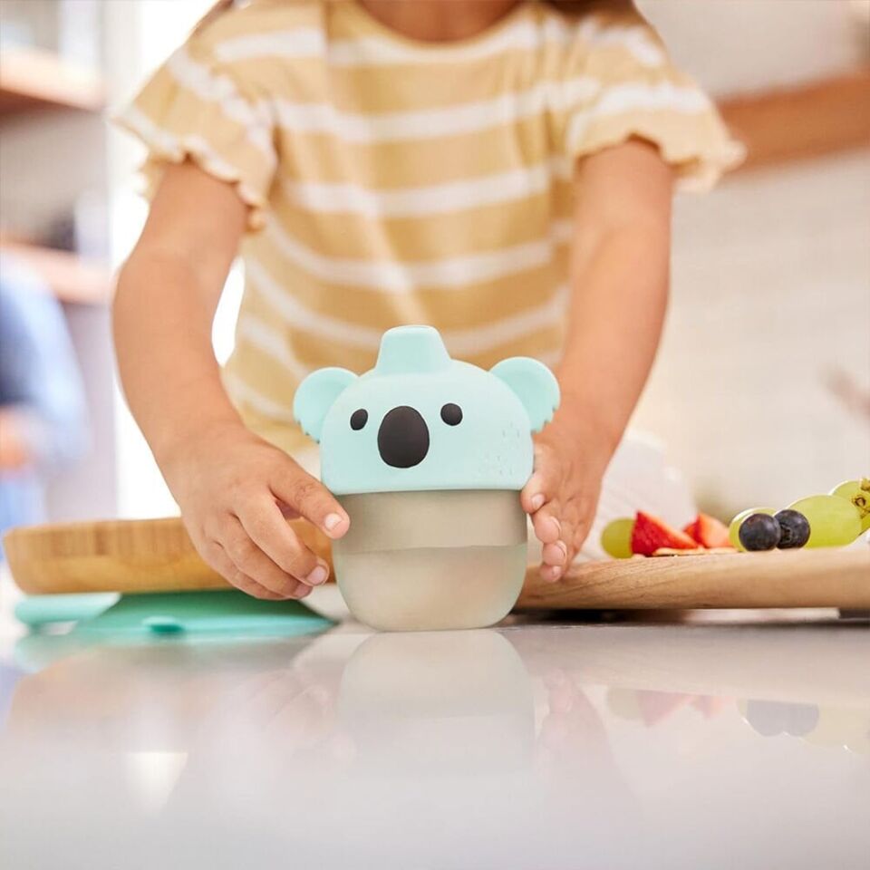 Koala Munchkin Yumuşak Uçlu Dökülmez Damlatmaz Alıştırma Bardağı 9 Ay, 236ml,
