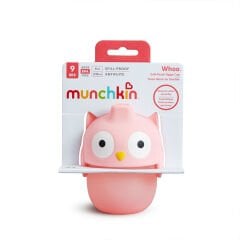 Munchkin  Yumuşak Uçlu Damlatmaz Bardak 236 ml -9 Ay+  BPA İçermez, Sızdırmaz, Baykuş Desenli