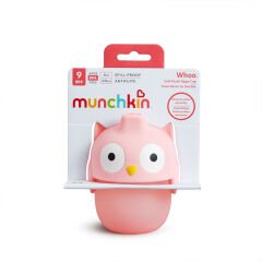 Munchkin  Yumuşak Uçlu Damlatmaz Bardak 236 ml -9 Ay+  BPA İçermez, Sızdırmaz, Baykuş Desenli