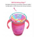 Munchkin Mucize 360° Alıştırma Bardağı 6 Ay+ |207 ml | BPA İçermez | Mor  Tropikal Desen