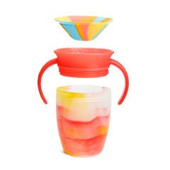 Munchkin Mucize 360° Alıştırma Bardağı 6 Ay+ |207 ml | BPA İçermez | Kırmızı Tropikal Desen