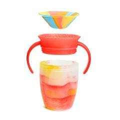 Munchkin Mucize 360° Alıştırma Bardağı 6 Ay+ |207 ml | BPA İçermez | Kırmızı Tropikal Desen