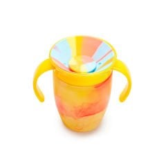 Munchkin Mucize 360° Alıştırma Bardağı 6 Ay+ |207 ml | BPA İçermez | Sarı Tropikal Desen
