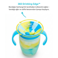 Munchkin Mucize 360° Alıştırma Bardağı 6 Ay+ |207 ml | BPA İçermez | Mavi Tropikal Desen