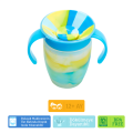 Munchkin Mucize 360° Alıştırma Bardağı 6 Ay+ |207 ml | BPA İçermez | Mavi Tropikal Desen