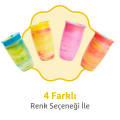Munchkin Mucize 360° Alıştırma Bardağı 12 Ay+ |296 ml | BPA İçermez | Sarı Tropikal Desen