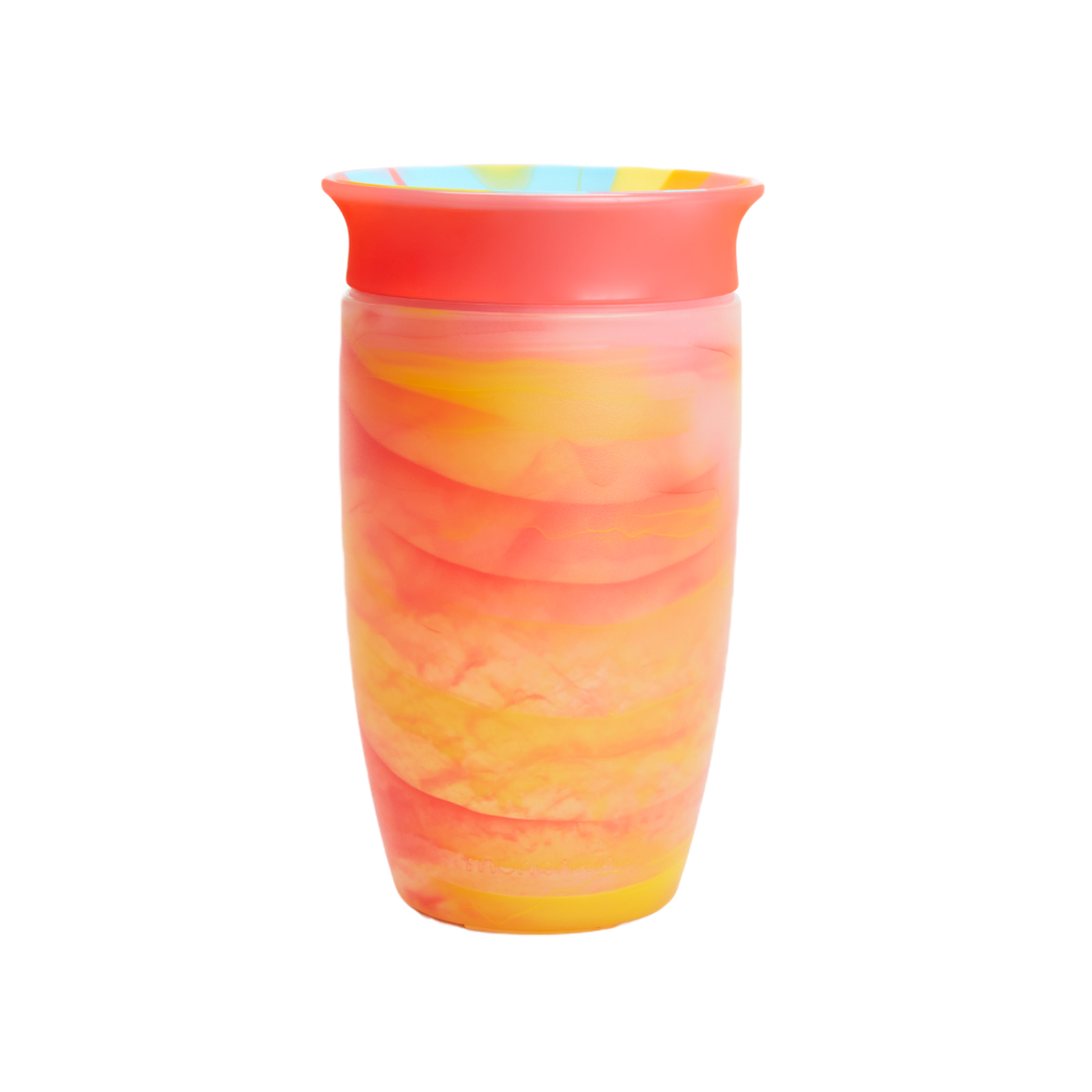 Munchkin Mucize 360° Alıştırma Bardağı 12 Ay+ |296 ml | BPA İçermez | Krımızı Tropikal Desen
