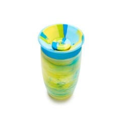 Munchkin Mucize 360° Alıştırma Bardağı 12 Ay+ |296 ml | BPA İçermez | Mavi Tropikal Desen