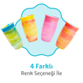 Munchkin Mucize 360° Alıştırma Bardağı 12 Ay+ |296 ml | BPA İçermez | Mavi Tropikal Desen