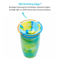 Munchkin Mucize 360° Alıştırma Bardağı 12 Ay+ |296 ml | BPA İçermez | Mavi Tropikal Desen