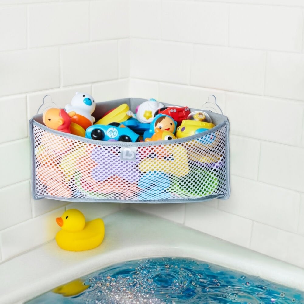 Munchkin Köşeli Banyo Oyuncak Organizatörü | Hızlı Kurur | Yapışkan Yüzey, Kurulum Gerektirmez