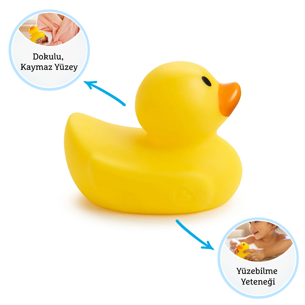 Munchkin Ördek Figürlü Banyo Oyuncağı Termometre Özellikli