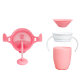 Munchkin tıklama kilitli uçlu alıştırma bardağı 6ay+,207ml,pembe +Munchkin Mucize 360° Alıştırma Bardağı, 6ay+, 207ml,Pembe