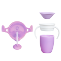 Munchkin tıklama kilitli uçlu alıştırma bardağı 6ay+,207ml,mor +Munchkin Mucize 360° Alıştırma Bardağı, 6ay+, 207ml,mor