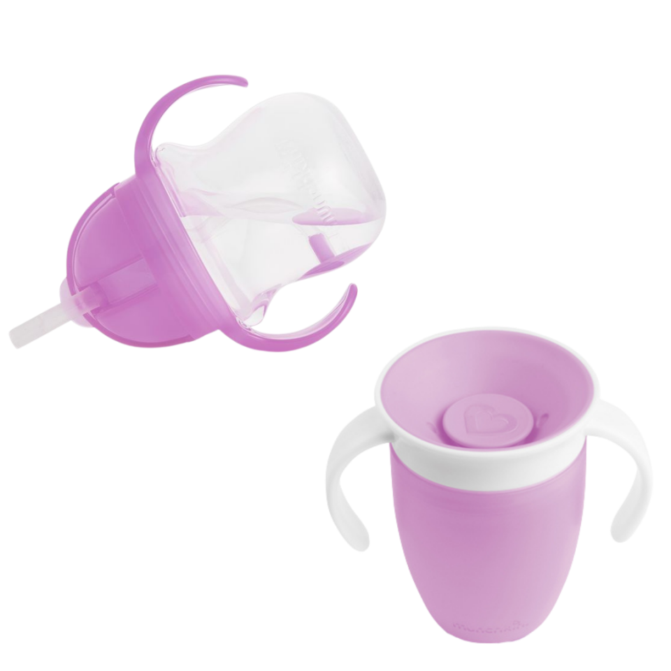 Munchkin Click Lock 2'li set kulplu bardak detay