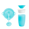 Munchkin tıklama kilitli uçlu alıştırma bardağı 12ay+,296ml,mavi +Munchkin Mucize 360° Alıştırma Bardağı, 12ay+, 296ml,mavi