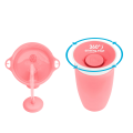 Munchkin tıklama kilitli uçlu alıştırma bardağı 12ay+,296ml,pembe +Munchkin Mucize 360° Alıştırma Bardağı, 12ay+, 296ml,pembe