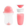 Munchkin tıklama kilitli uçlu alıştırma bardağı 12ay+,296ml,pembe +Munchkin Mucize 360° Alıştırma Bardağı, 12ay+, 296ml,pembe