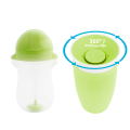 Munchkin tıklama kilitli uçlu alıştırma bardağı 12ay+,296ml,yeşil +Munchkin Mucize 360° Alıştırma Bardağı, 12ay+, 296ml,yeşil