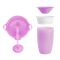 Munchkin tıklama kilitli uçlu alıştırma bardağı 12ay+,296ml,mor +Munchkin Mucize 360° Alıştırma Bardağı, 12ay+, 296ml,mor