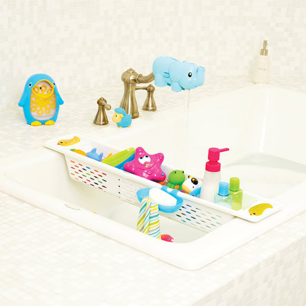 Munchkin Ördekli Banyo Organizatörü | Küvet Kenarı Kullanım | Sabunluk Bölmeli | Sevimli Tasarım