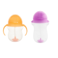 Munchkin Tıklama Kilitli Uçlu Alıştırma Bardağı 6ay+207 ml ,Turuncu, 12ay+297 ml Mor